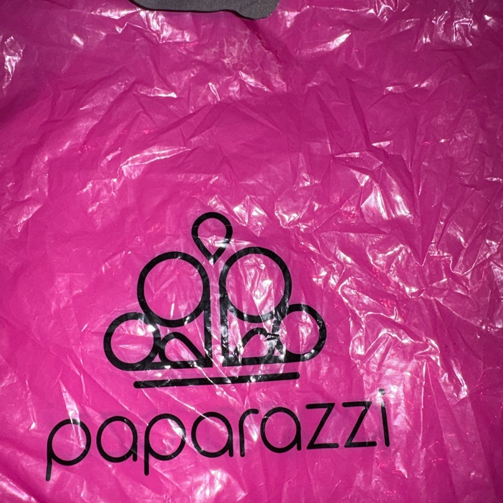 Paparazzi Fuchsia Tote with Black Logo